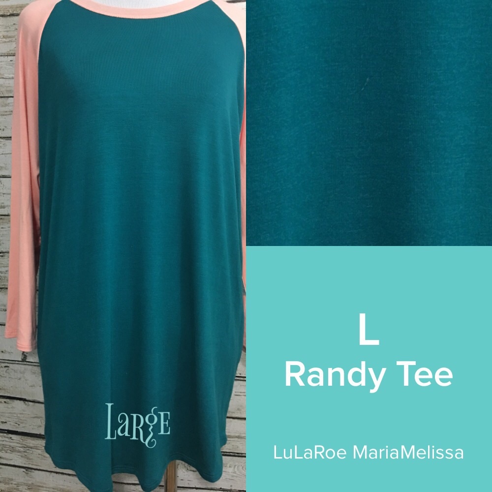 Large LuLaRoe Randy Baseball T
